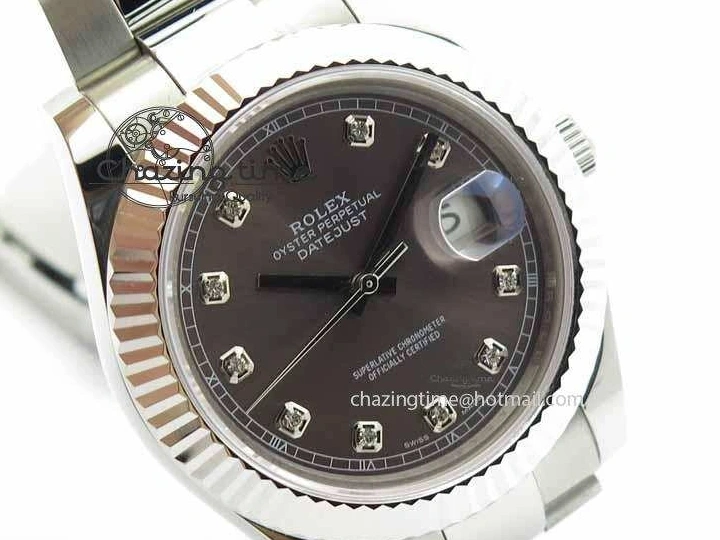 MiroTime 0505 Packable DateJust II 41mm SS BP Maker Best Edition Gray Dial Diam On SS Bracelet SA 3729